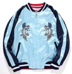 Veste Tigre et Mont Fuji brodés (Réversible)