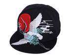 Casquettes brodées avec grue, carpe koi ou aigle (unisexe)