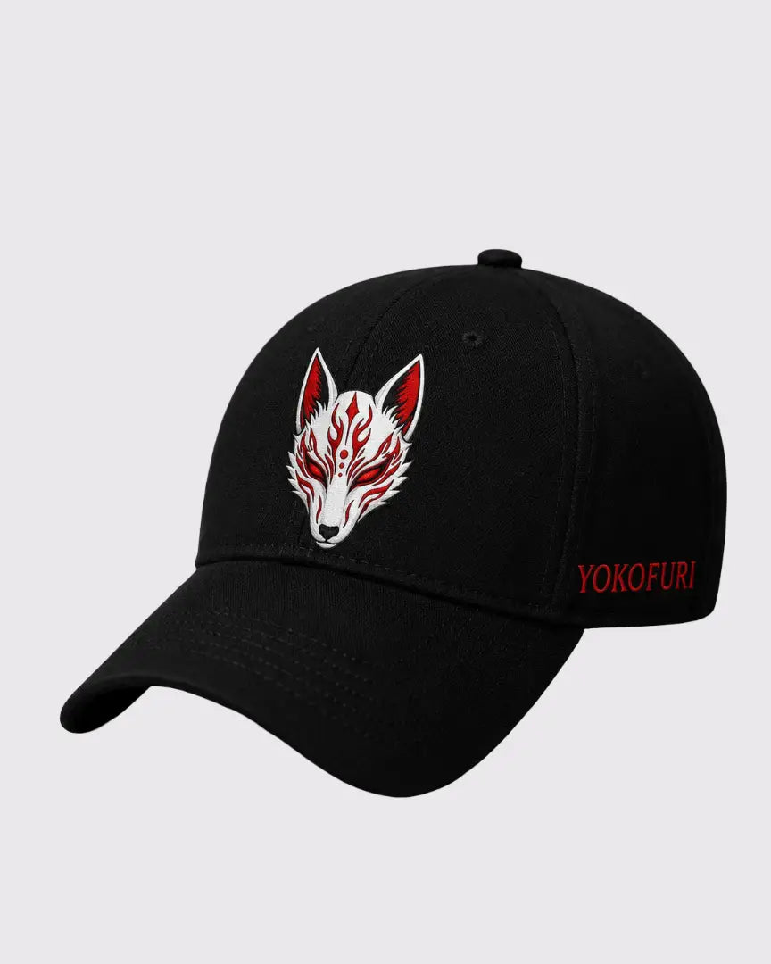 Casquette Kitsune Brodée – Yokofuri Atelier