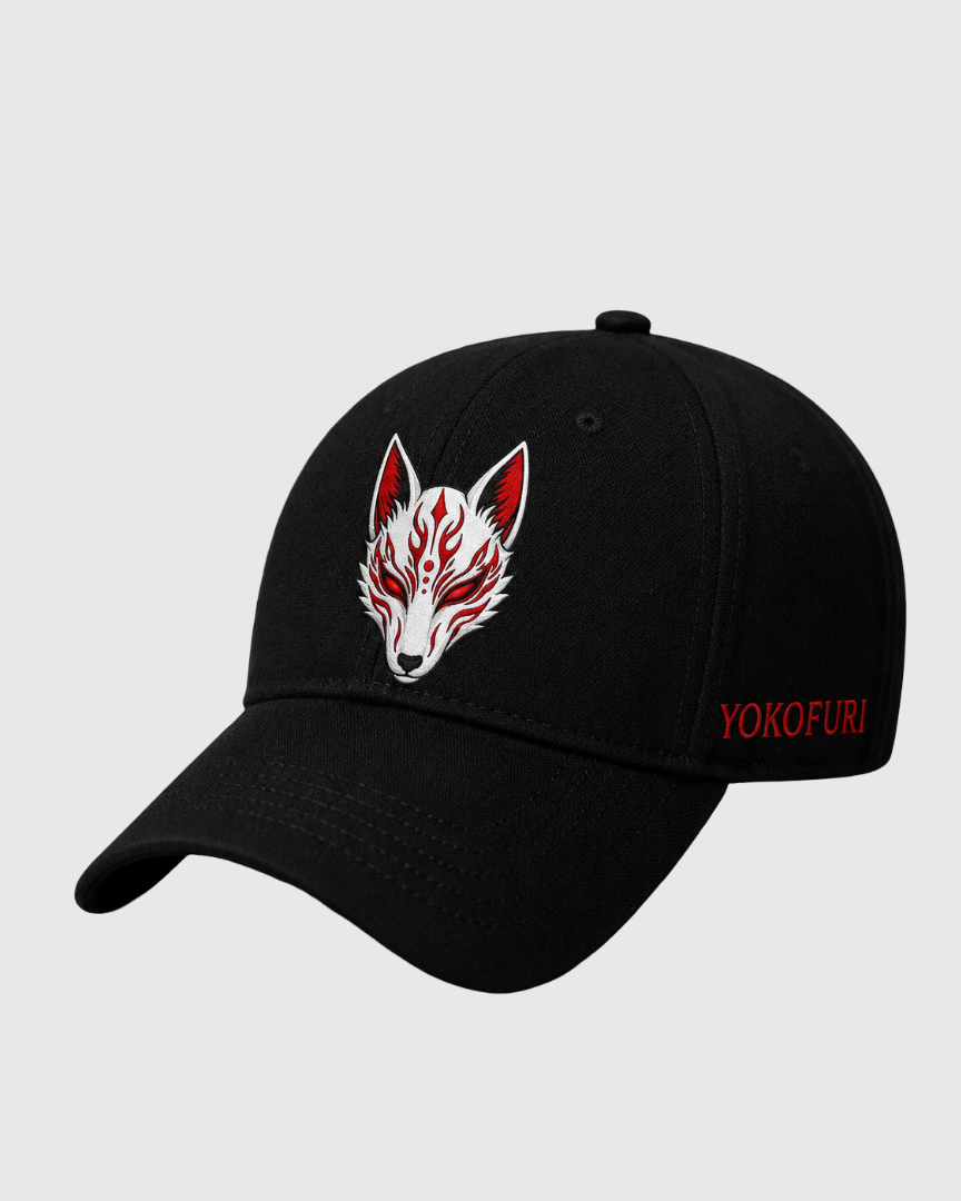 Casquette Kitsune Brodée – Yokofuri Atelier