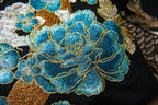 Hoodie dragon, double dragon et fleurs brodés (unisexe)