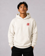 Hoodie Kanji Brodé Rouge – Yokofuri Atelier