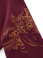 Hoodie cheval et fleurs brodés (unisexe)