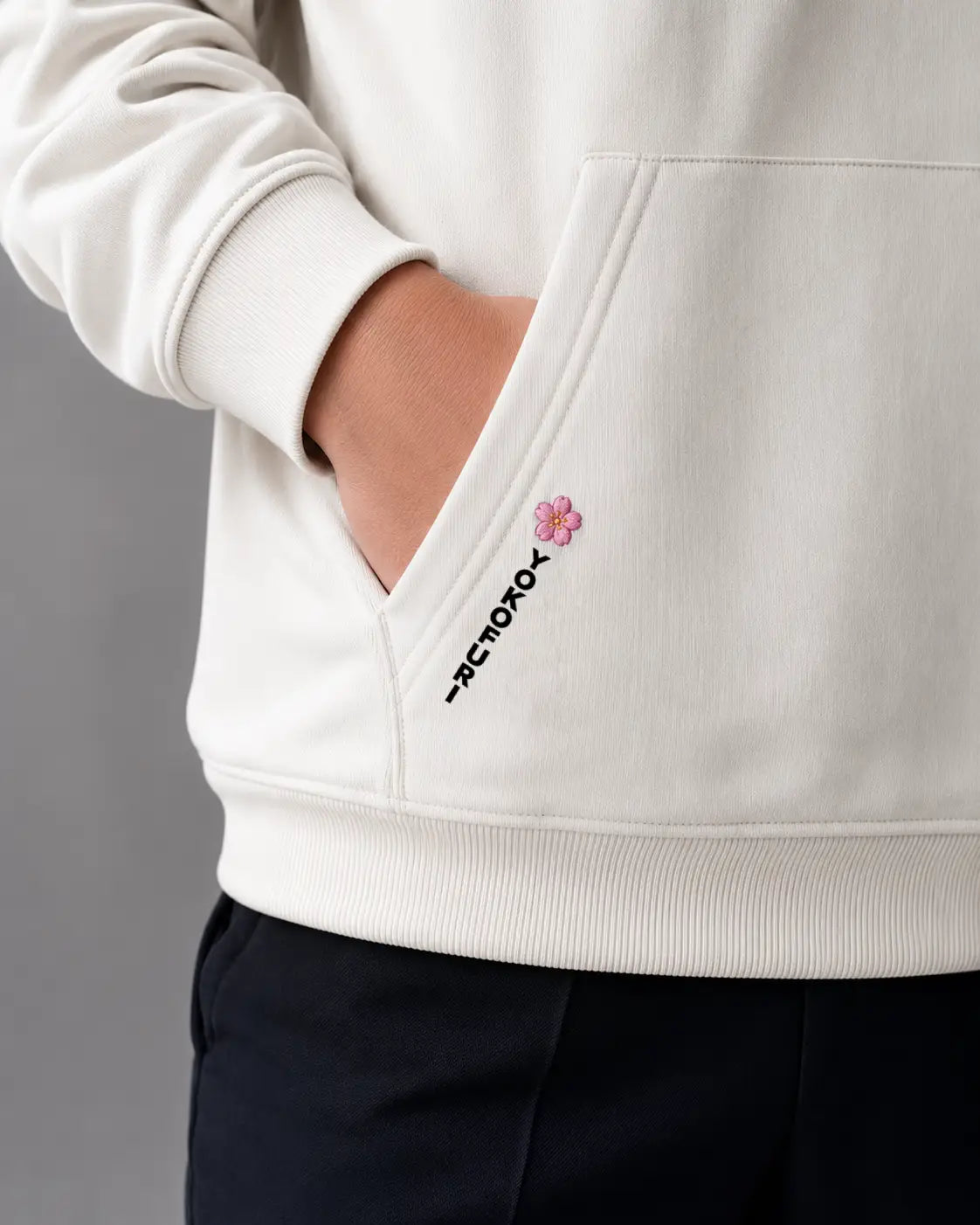 Hoodie Le Démon vengeur peint à la main