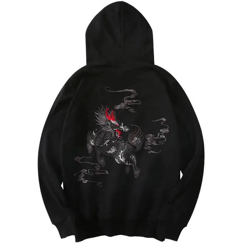 Embroidered Kirin Hoodie