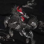 Hoodie ample kirin brodé (unisexe)