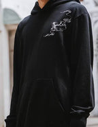 Hoodie ample kirin brodé (unisexe)