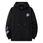 Hoodie phénix et fleurs de lotus brodés (unisexe)