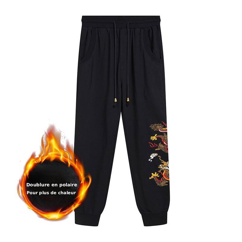 Jogging dragon doré brodé