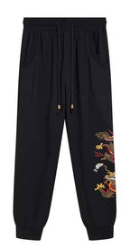 Jogging dragon doré brodé