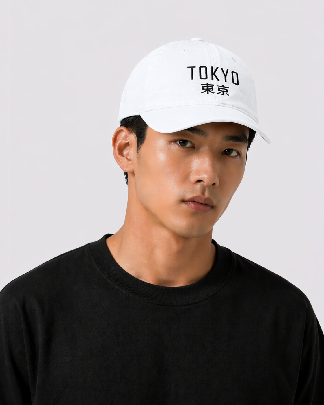 Casquette vintage Tokyo brodé blanche (unisexe)