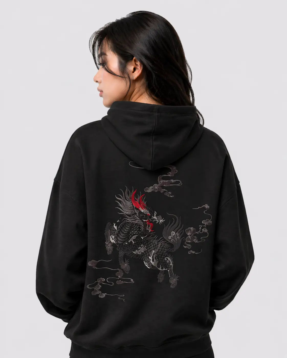 Embroidered Kirin Hoodie