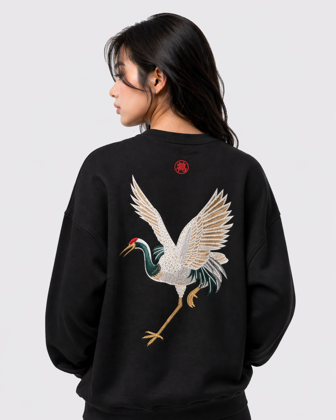 Sweat grues brodées (unisexe)