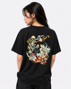 Tee-shirt carpes koi brodées (unisexe)