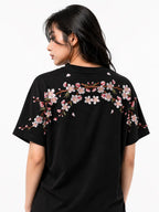 Embroidered cherry blossom t-shirt (unisex)