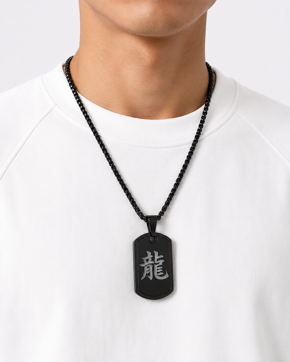 Collier Pendentif Kanji Japonais