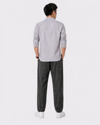 Chemise japonaise à manches longues en lin