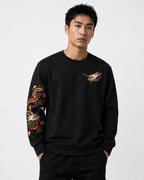 Sweat dragon doré brodé (unisexe)