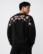 Sweat fleurs de cerisier brodées (unisexe)