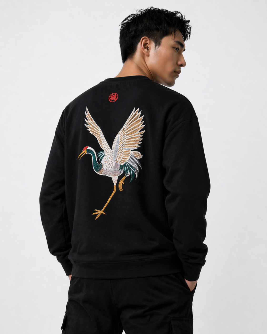 Sweat grues brodées (unisexe)