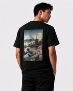 Tee-shirt Mont Fuji, Grande Vague & Temple