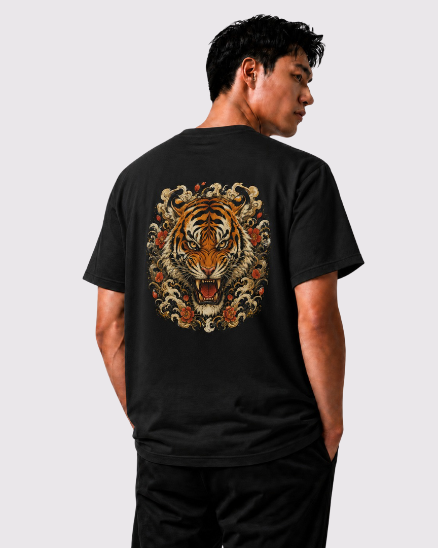Tee-shirt Tigre & Fleurs
