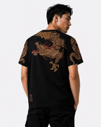 Tee-shirt dragons brodés (unisexe)