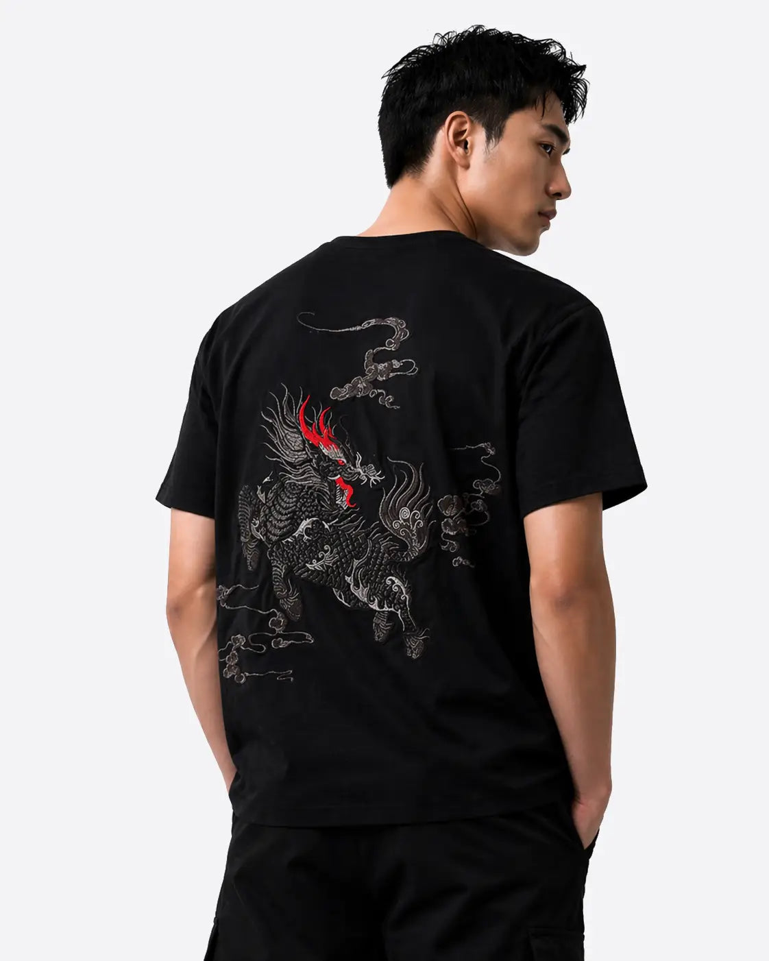 Embroidered kirin t-shirt (unisex) 