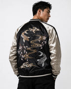 Veste Sukajan souvenir carpe koi brodées (Edition Limitée) (unisexe)
