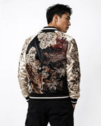 Embroidered tiger and dragon jacket (unisex) 