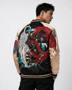 Jacket embroidered with the 4 mythical creatures (unisex) 