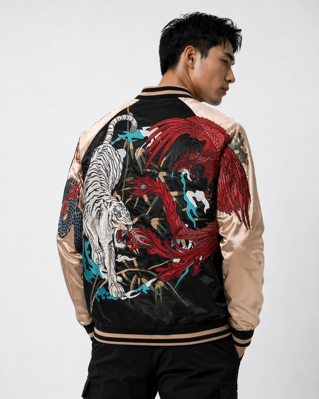 Veste brodés des 4 créatures mythiques (unisexe)