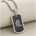 Collier Pendentif Kanji Japonais