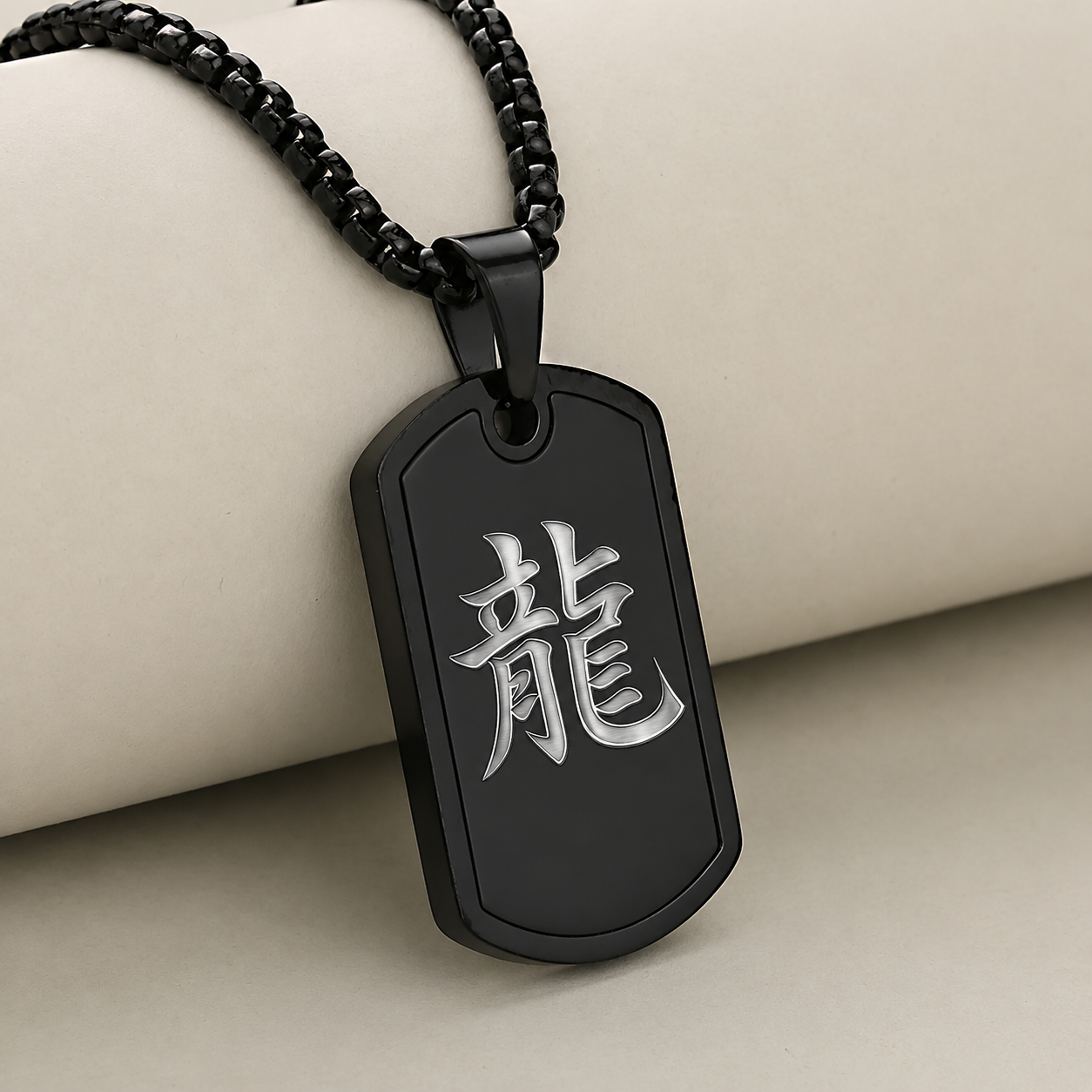 Collier Pendentif Kanji Japonais