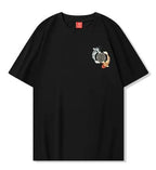 Tee-shirt ample carpes koi brodées (unisexe)