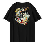 T-shirt carpe koi ricamate (unisex)