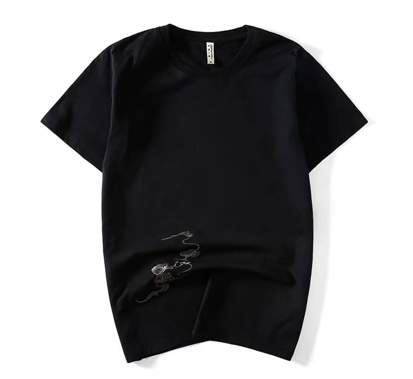 Tee-shirt ample kirin brodé (unisexe)