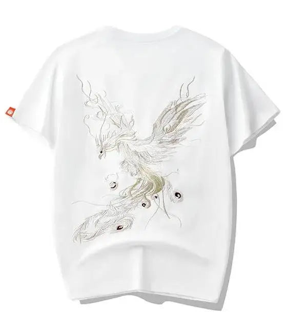 Embroidered phoenix t-shirt (unisex) 