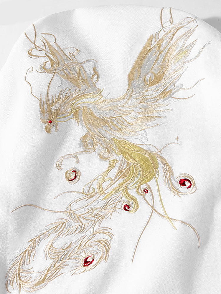 Tee-shirt ample phénix brodé (unisexe)