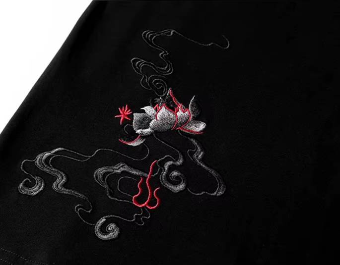 Tee-shirt ample phénix brodé (unisexe)