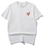 Tee-shirt ample dragon brodé (unisexe)