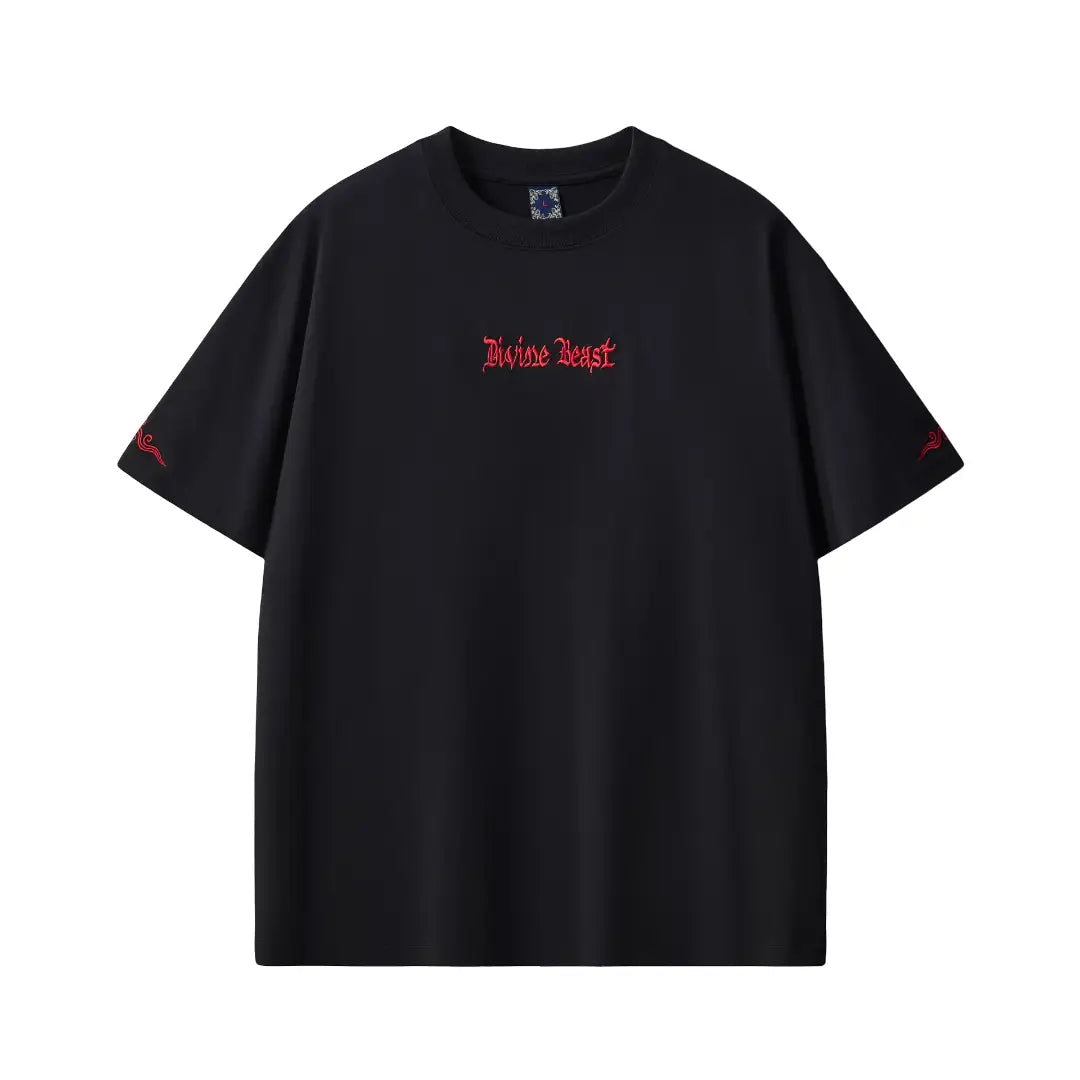 Tee-shirt dragon coloré brodé