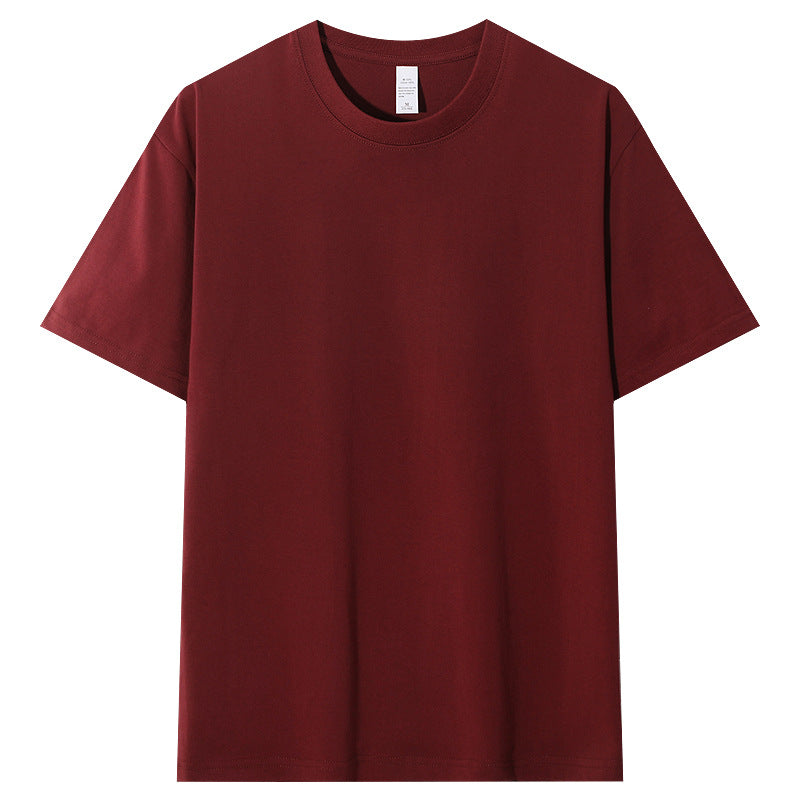 Tee-shirt en coton premium rouge vin