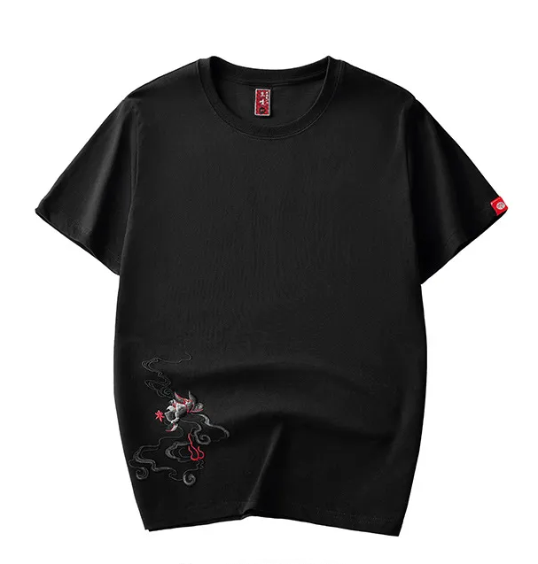 Tee-shirt ample phénix brodé (unisexe)