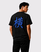 Tee-Shirt Kanji Brodé Bleu Aizome