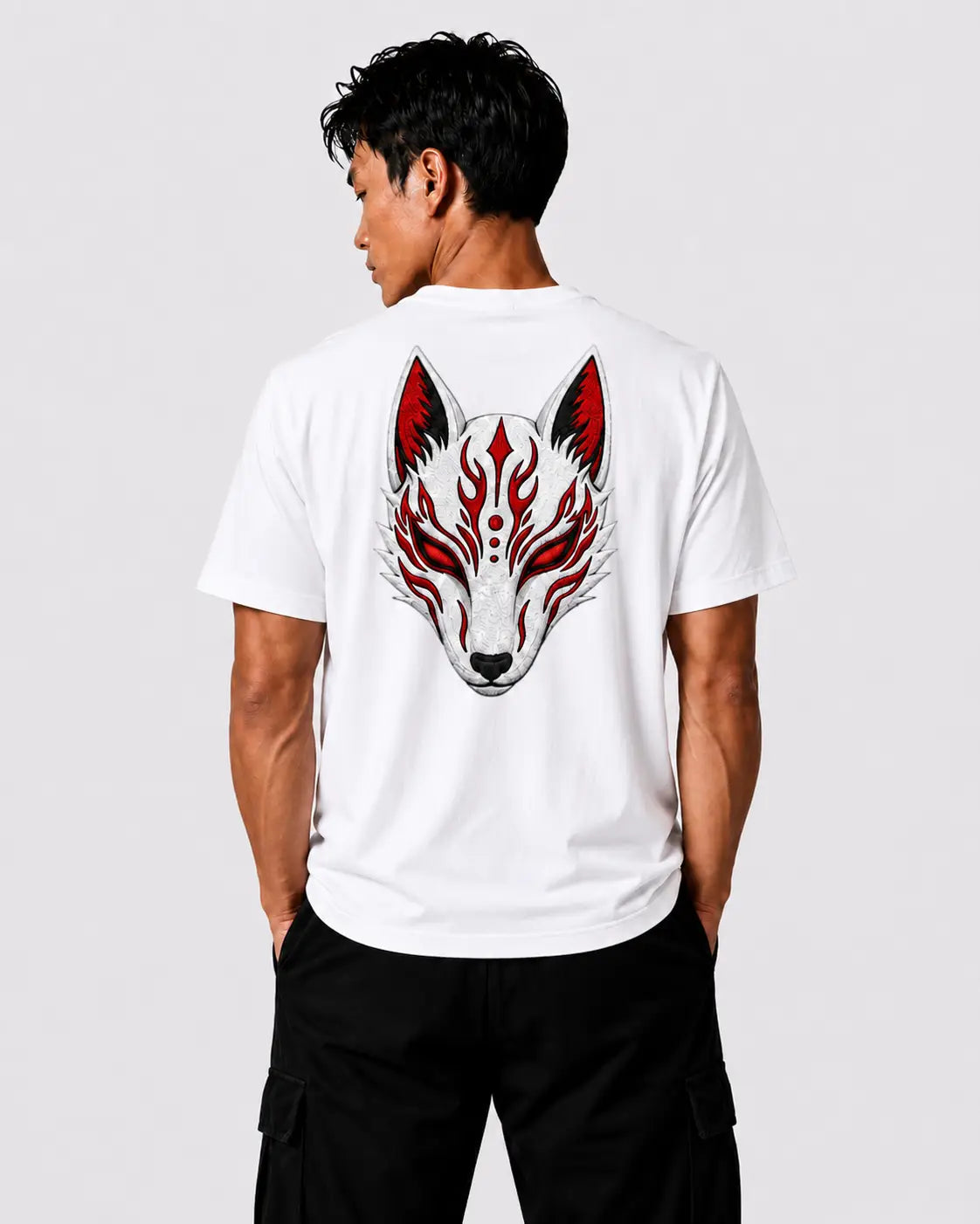 Tee-Shirt Tee-shirt Kitsune Brodé – Yokofuri Atelier