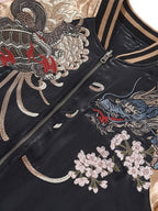 Jacket embroidered with the 4 mythical creatures (unisex) 