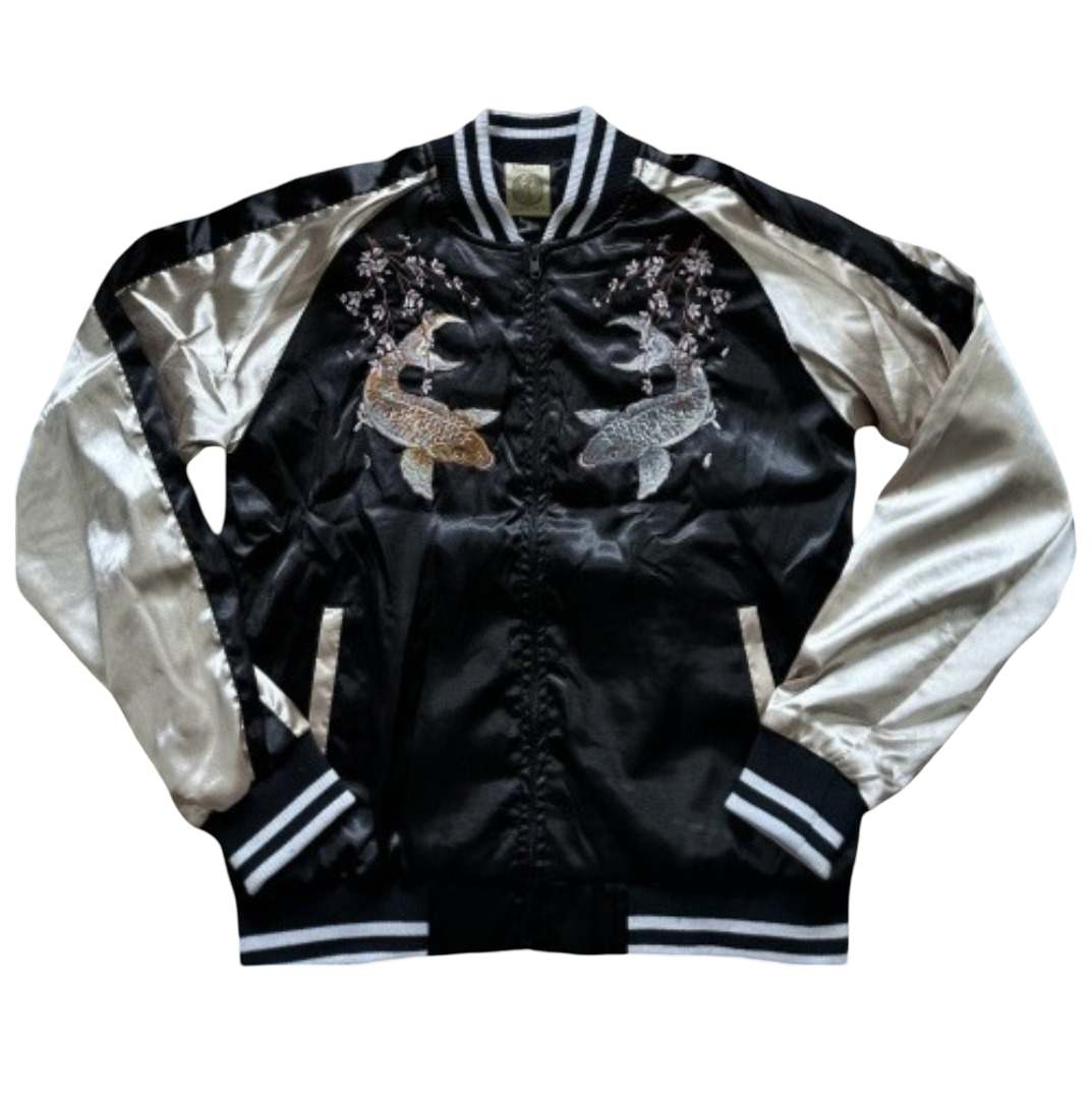 Veste Sukajan souvenir carpe koi brodées (Edition Limitée) (unisexe)
