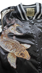 Veste Sukajan souvenir carpe koi brodées (Edition Limitée) (unisexe)