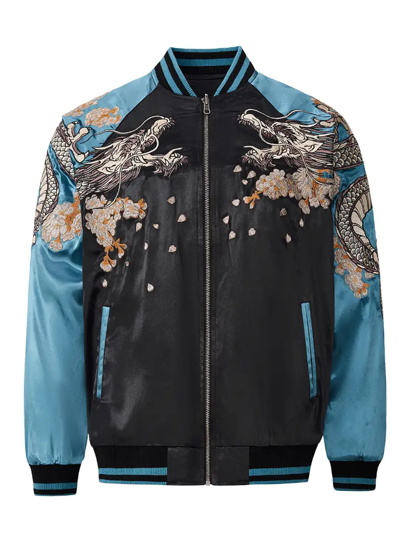 Embroidered dragon jacket (unisex) 